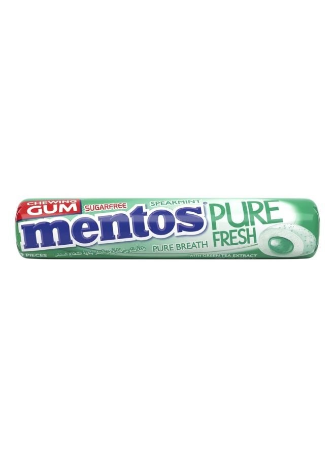 Mentos Pure Fresh Spearmint Sugar Free Chewing Gum 15g - Image 1