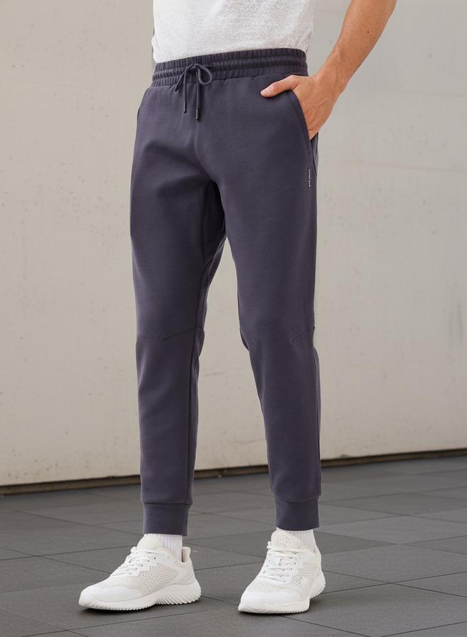 Active Men Regular Fit Joggers with Drawstring Waist - Image 1