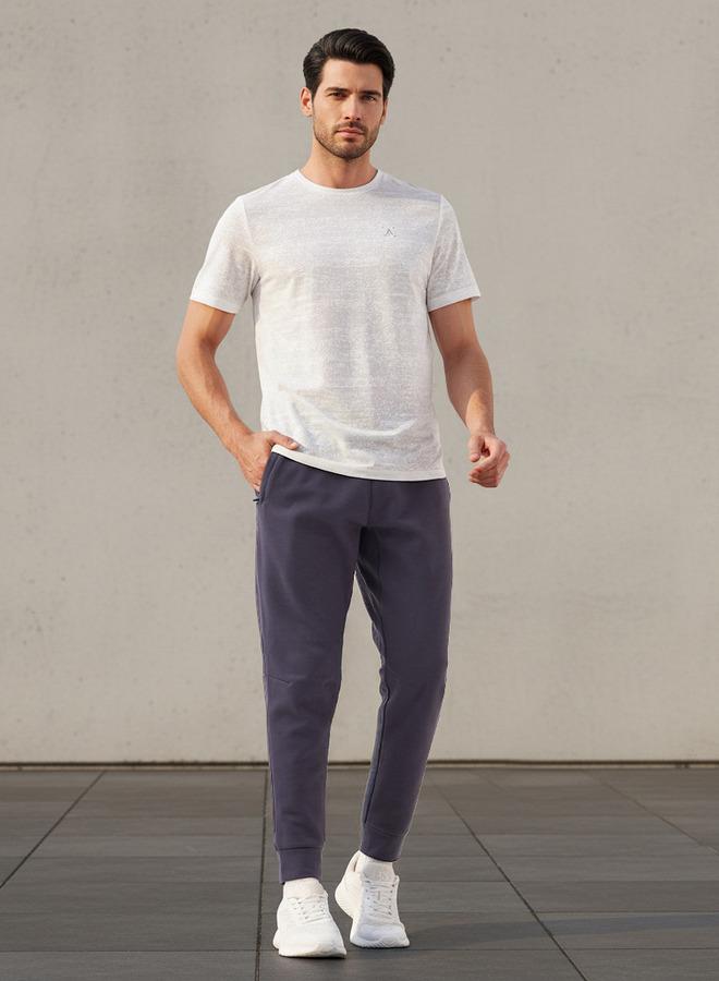 Active Men Regular Fit Joggers with Drawstring Waist - Image 2