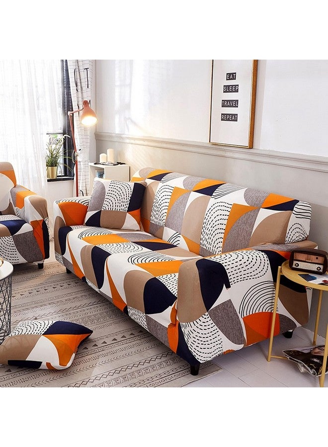 Lukzer Universal 2 Seater Sofa Cover with 1 Pillow Case 140 GSM Big Elasticity Slipcover for Couch Protector Stretchable (New Multicolor Design/140-180cm) SC-043-02 - Image 3