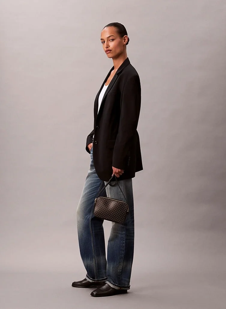 Calvin Klein Emblem Print Crossbody Camera Bag