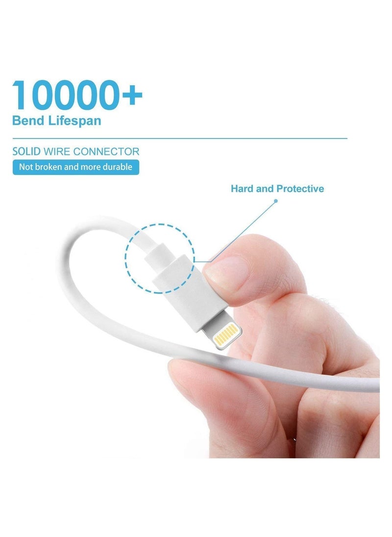 Generic - iPhone Charger Lightning Cable - Apple MFi Certified 3Pack 2M Lightning to USB A Cable for iPhone SE 2020 11 Xs Max XR X 8 Plus 7 Plus 6 Plus 5s SE iPad Pro and More - Image 1