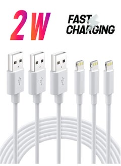 iPhone Charger Lightning Cable - Apple MFi Certified 3Pack 2M Lightning to USB A Cable for iPhone SE 2020 11 Xs Max XR X 8 Plus 7 Plus 6 Plus 5s SE iPad Pro and More