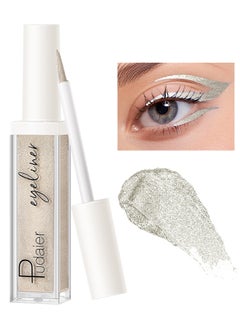 pudaier Liquid Eyeliner Eyeshadow Waterproof Eyeliner Pencil Quick Dry Eye Makeup Color Flash Eyeliner Pen Smudge-Proof Long-Wearing With Ultra Fine Soft Tip For Bold Shiny Eye Lines  - Image 1