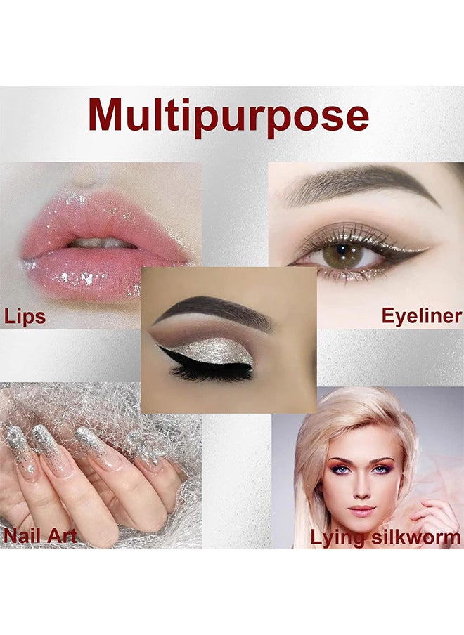 pudaier - Liquid Eyeliner Eyeshadow Waterproof Eyeliner Pencil Quick Dry Eye Makeup Color Flash Eyeliner Pen Smudge-Proof Long-Wearing With Ultra Fine Soft Tip For Bold Shiny Eye Lines - Image 1