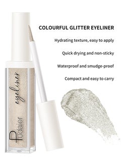 pudaier Liquid Eyeliner Eyeshadow Waterproof Eyeliner Pencil Quick Dry Eye Makeup Color Flash Eyeliner Pen Smudge-Proof Long-Wearing With Ultra Fine Soft Tip For Bold Shiny Eye Lines  - Image 4