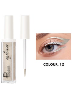 pudaier Liquid Eyeliner Eyeshadow Waterproof Eyeliner Pencil Quick Dry Eye Makeup Color Flash Eyeliner Pen Smudge-Proof Long-Wearing With Ultra Fine Soft Tip For Bold Shiny Eye Lines  - Image 2