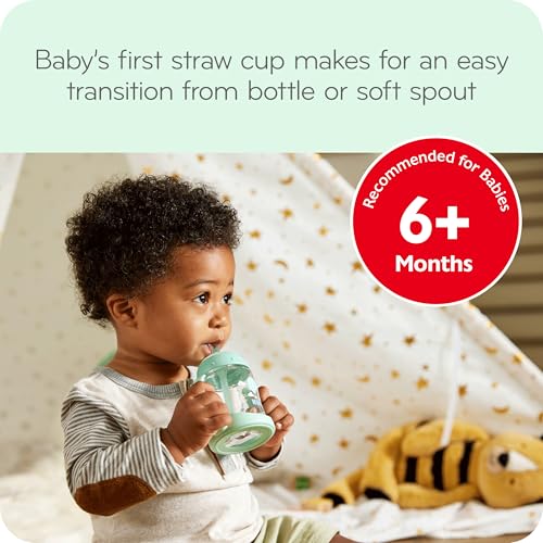 NUK Learner Straw Cup, 5oz, 2-Pack - Toddler Sippy Cup with Soft Straw for Easy Drinking, Suitable for Ages 6 Months and Up, Timeless Collection - Image 3