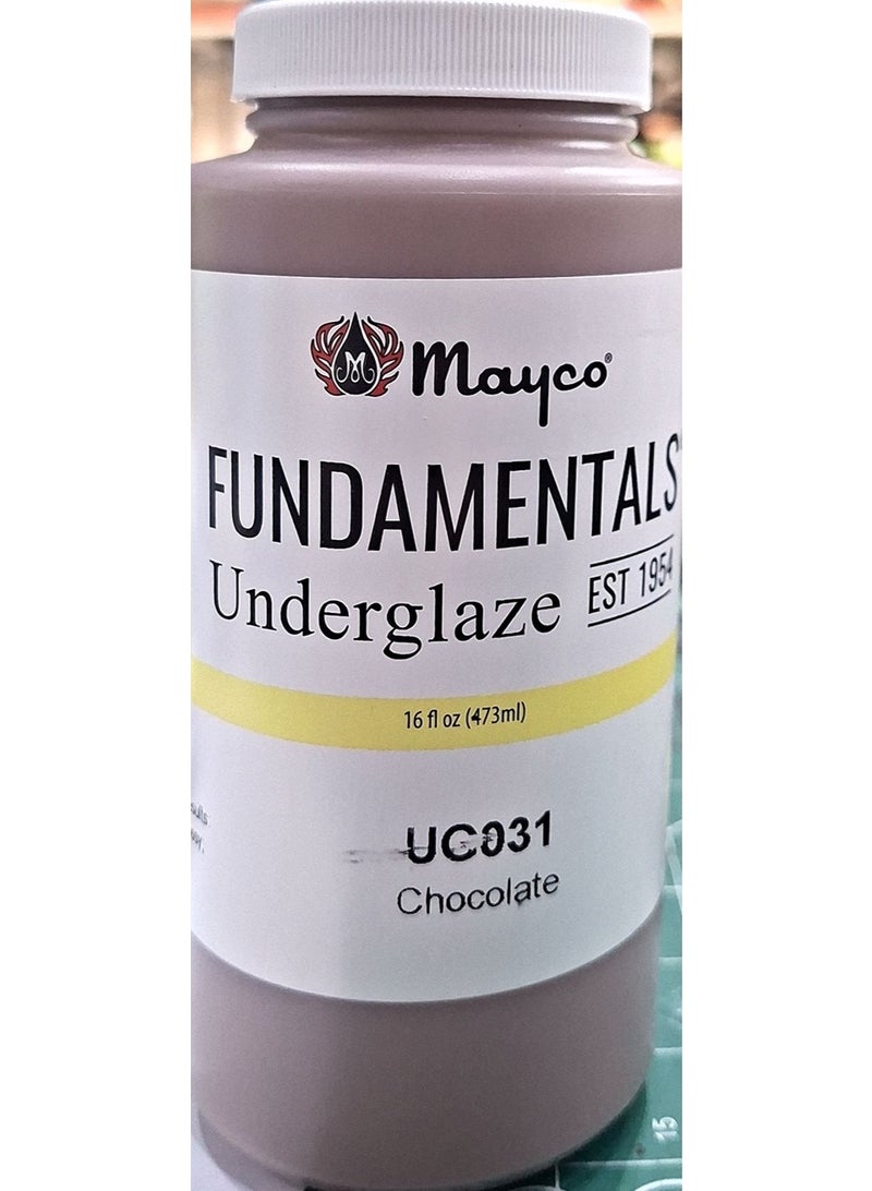 MAIKOU Mayco fundamentals underglaze Chocolate 473ml UG031 - Image 2