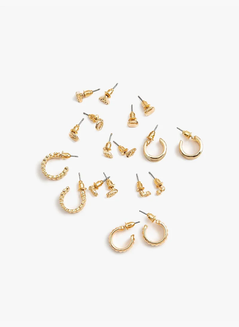 KOTON Multi Metal Earring Set