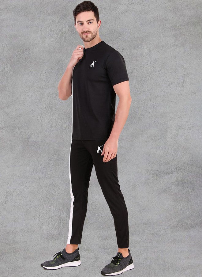 PREEN Black Solid T-Shirt and Trouser Co-Ords - Image 5