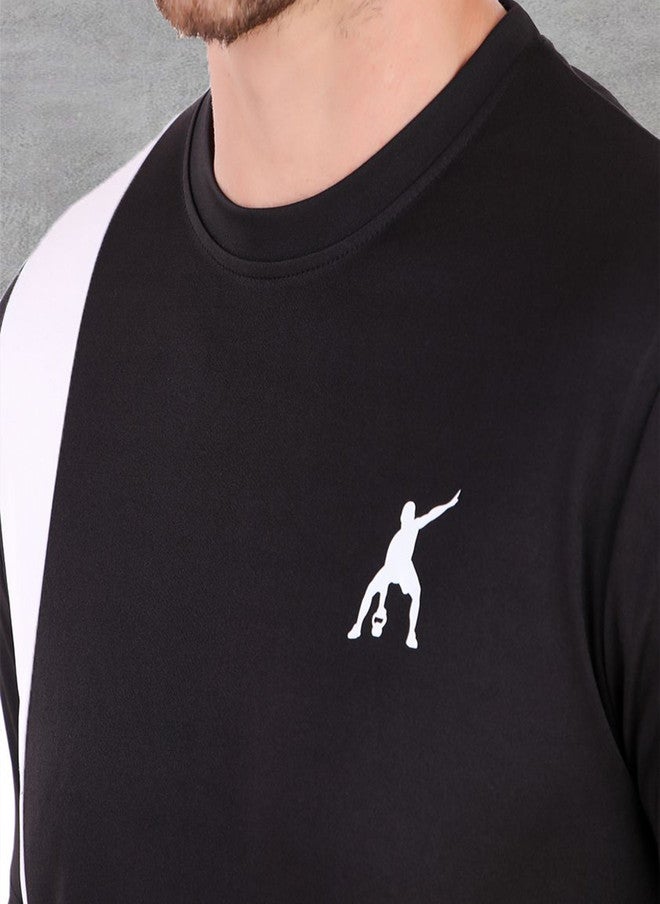 PREEN Black Solid T-Shirt and Trouser Co-Ords - Image 2