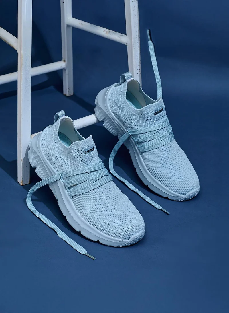 CAMPUS Women’s Blue Slip On Shoes – Solid Monochrome Design Shoes that Makes Every Outfit Stand Out