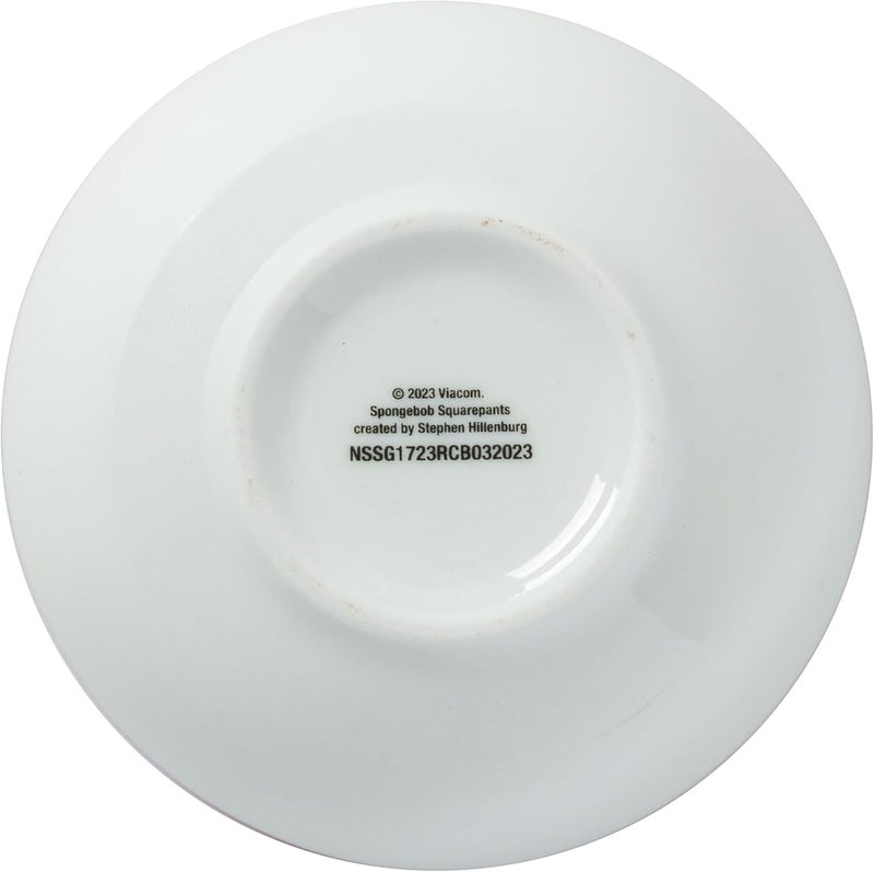 Silver Buffalo Spongebob Squarepants Wet Noodle Krabby Patty Ceramic Sushi Set with Dipping Sauce Dish and Matching Chopsticks - Image 5