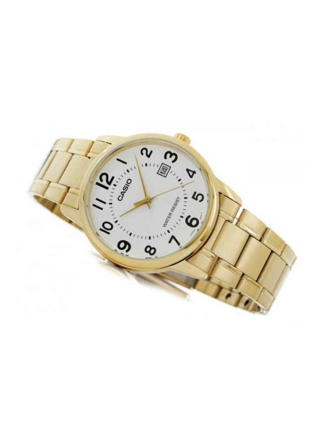 Casio MTP-V002G-7B2UDF Men's Stainless Steel Analog Watch, 44 mm, Gold - Image 2