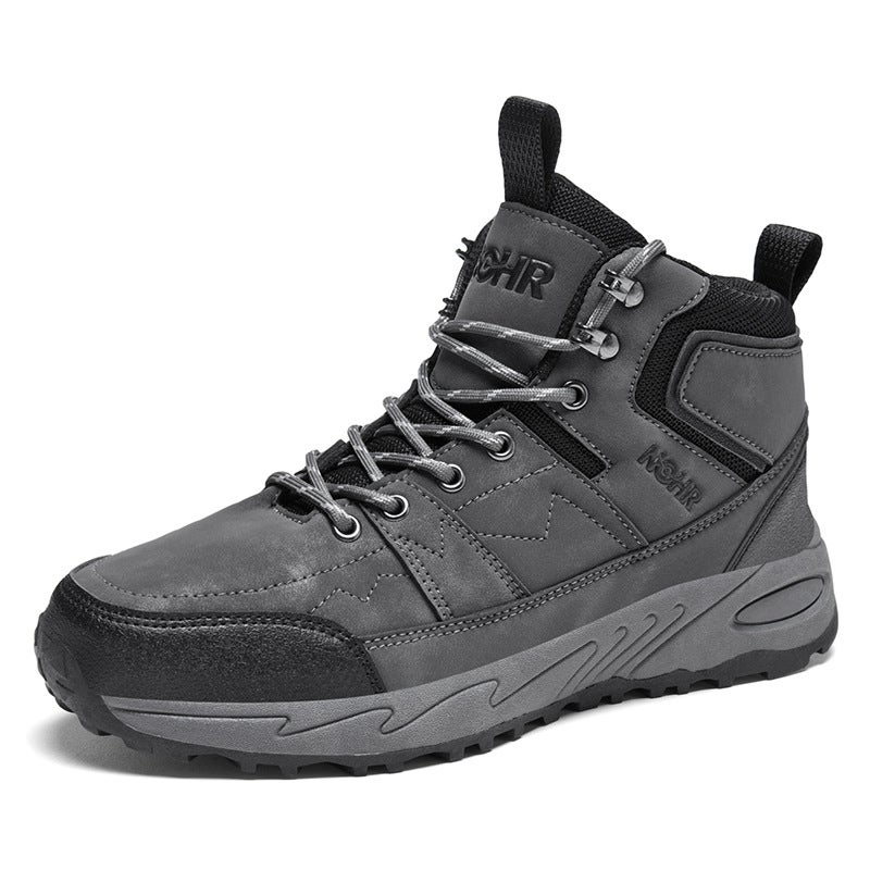 New Men'S Outdoor Hiking Shoes Autumn Hiking Thick-Soled Casual Shoes Couples High-Top Travel Sneaker Plus Size - Image 1