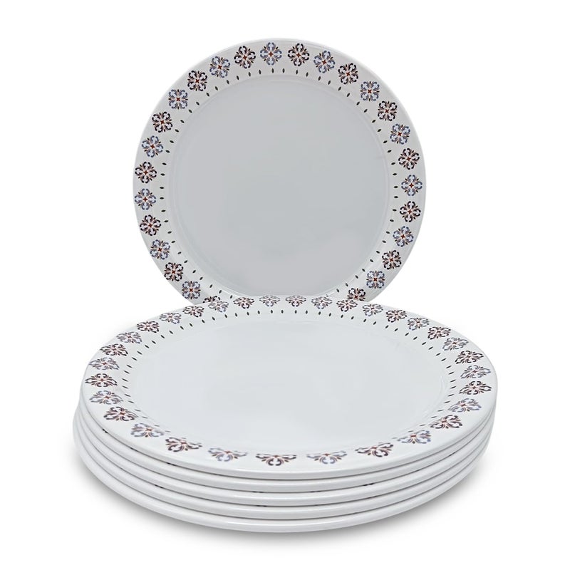 Superware سوبر وير | ميلامين نقي | مجموعة أطباق بوفيه - سماء هادئة 12.5” (6 قطع) | خالية من البقع، تشطيب لامع - Image 1