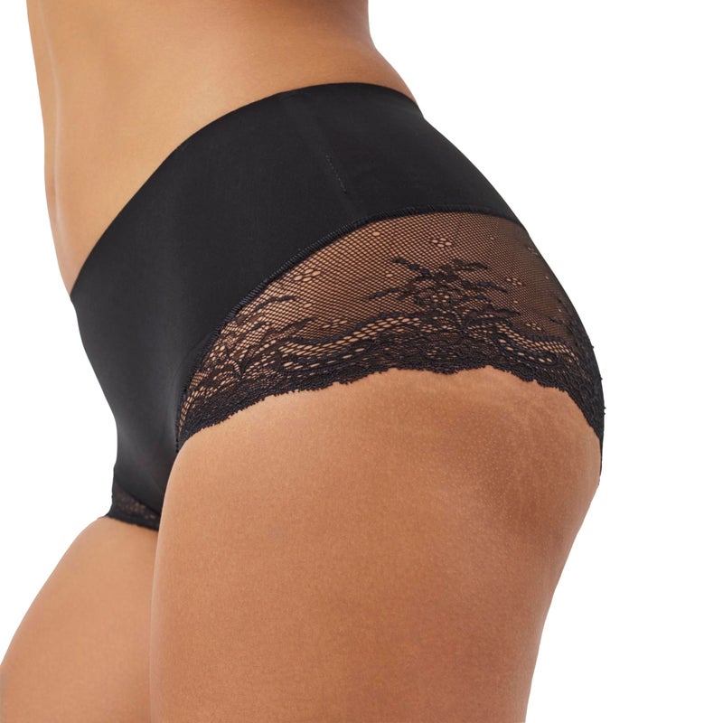 SPANX Undie-Tectable Lace Hi-Hipster Panty - For Core Control - Comfortable Lace Shapewear Underwear - No Visible Panty Lines - Very Black - Small - Image 2