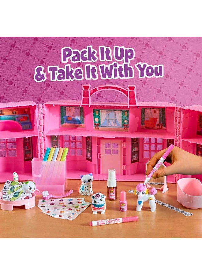 Crayola Scribble Scrubbie Pets Super Salon, Color, Paint & Wash Toy, Gift for Kids, Ages 3, 4, 5, 6 - Image 4