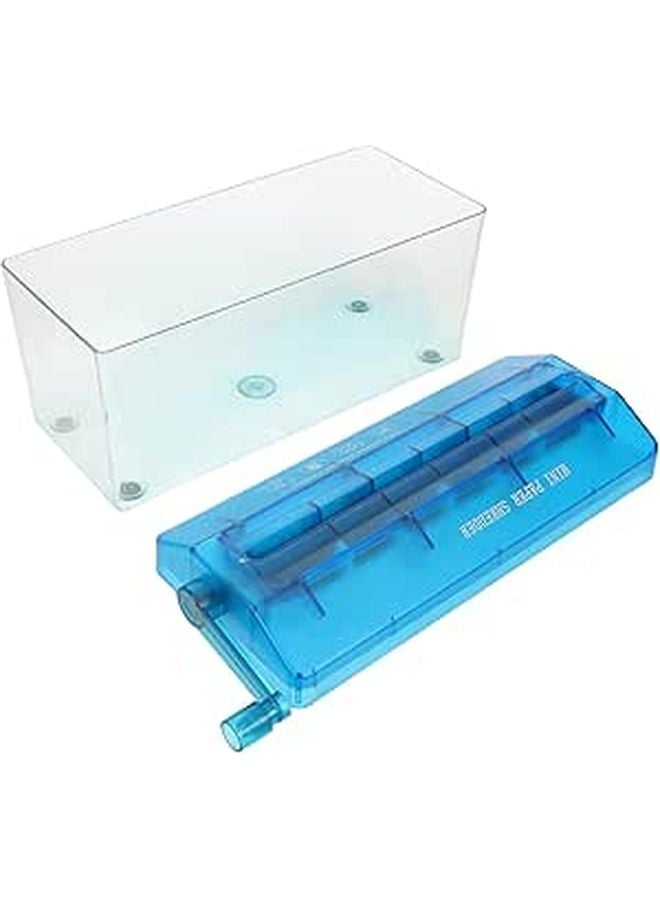 Mini Manual Paper Shredder Portable Hand Crank For Documents Credit Cards Home Office Desktop Use - Image 1