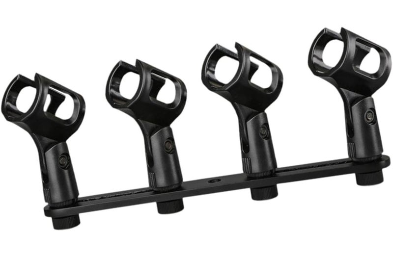 Sturdy Microphone Bar Holder Heavy Duty Mic Mount For Four Heads Array - Image 1