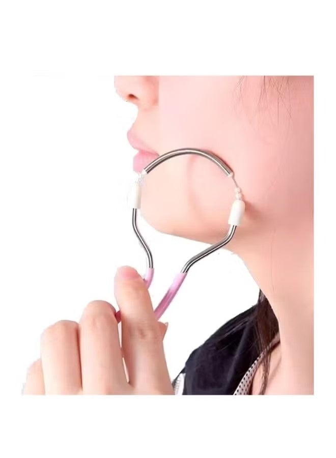 جيماتور قطعة واحدة من مزيل شعر الوجه للنساء، أداة إزالة الشعر المحمولة، إزالة الشعر غير المرغوب فيه على الشفة العليا والذقن والوجه أو الرقبة، ماكينة إزالة الشعر الزنبركية المحمولة وغير المؤلمة - Image 2