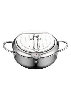 Sharpdo Household 304 Stainless Steel Deep Fryer, Temperature Adjustable, Dedicated to Gas Induction Cookers  - Image 1
