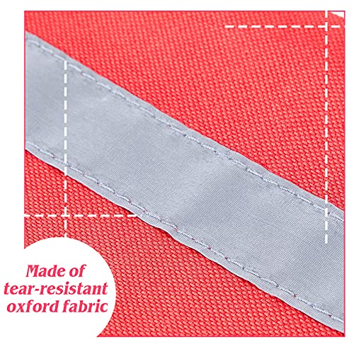 Frienda 2 Pieces Safety Travel Flag for Kayak Canoe Red Warning Flag with Webbing for Kayak SUP Towing Canoes Truck Safety Accessories Kit (Stripe Style) - Image 4
