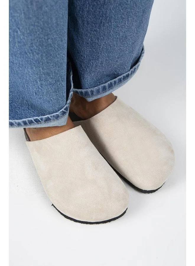 Manijero  Ruzqahi Women's Genuine Leather Flat Sole Beige Sandal. for Women | Best Price UAE