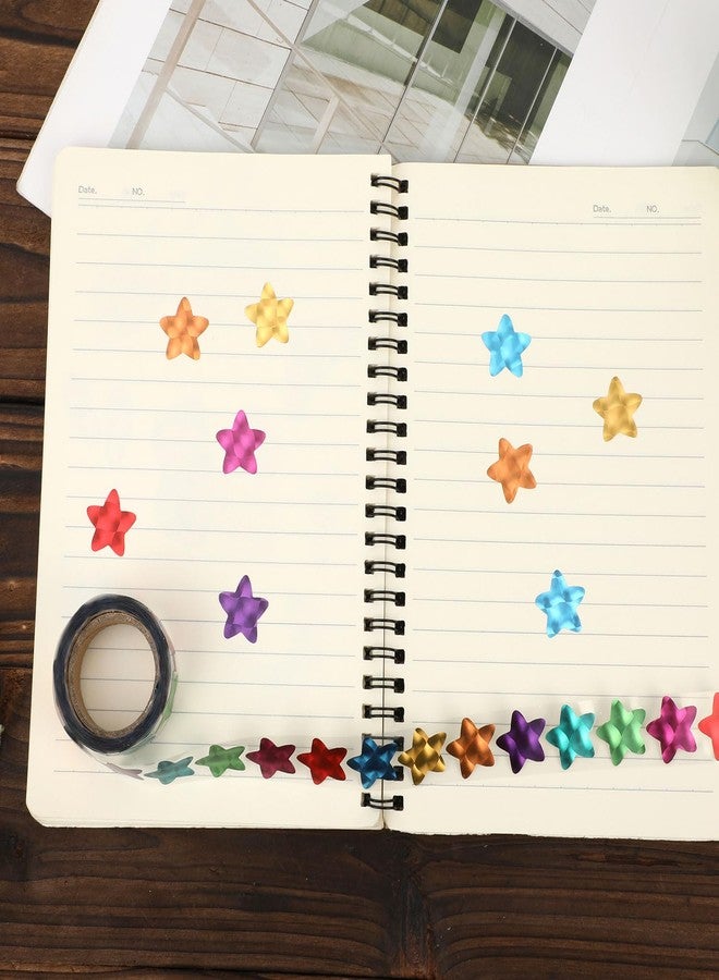XIHIRCD 500pcs Star Stickers for Rewarding, 0.79 Inch Multicolored Glitter Star Stickers Holographic Shiny Star Stickers Self Adhesive Incentive Stickers for Encouraging Students - Image 3