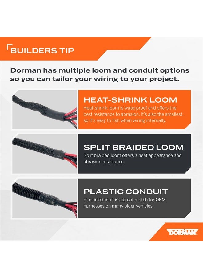 Dorman 86663 Flex Split Wire Conduit - 3/8 in. x 10 ft., Black - Image 2