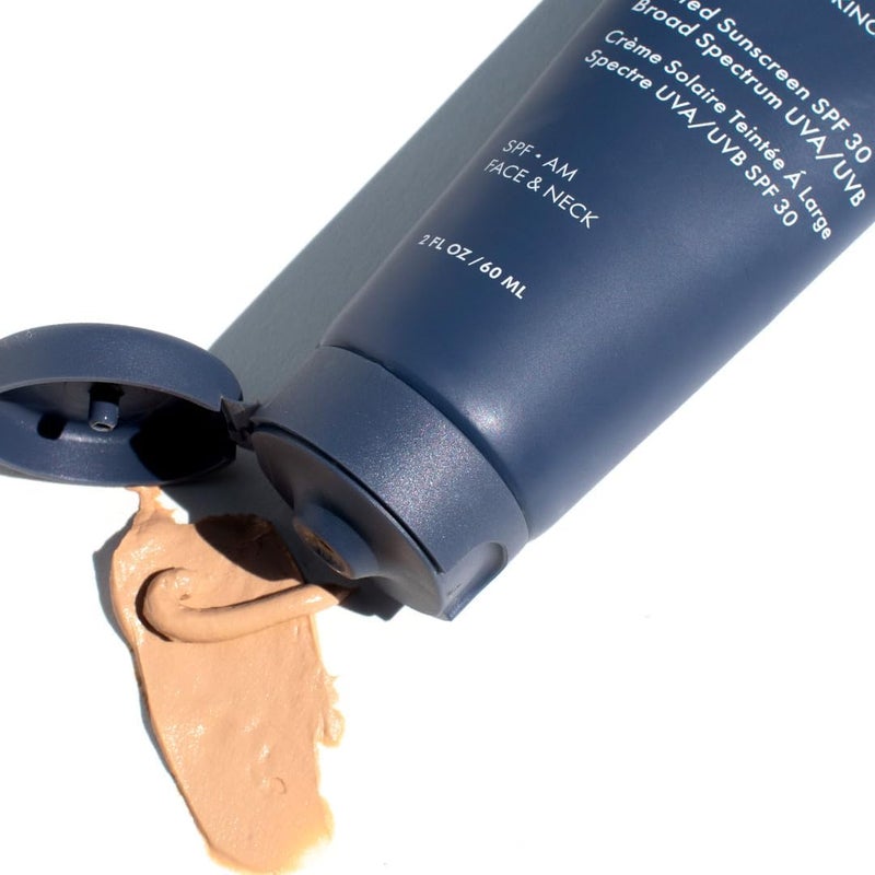 Glowbiotics Tinted Reef-Safe Sunscreen SPF 30: Non-Greasy Daily UVA/UVB Protection | Breathable Mineral Primer with Vitamins, 2 Fl Oz - Image 2