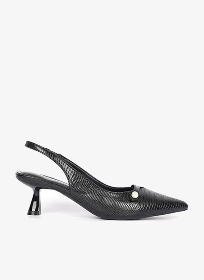 Cuple Ladies low heel slingback mules