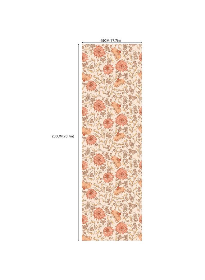 Bluejw Small Fresh Forest Seamless Plant Flower Self-adhesive Wallpaper Background Wall Wallpaper Bedroom Porch Transformation Mural - Image 1