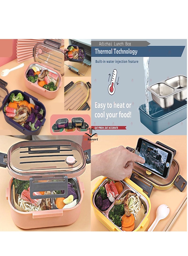 متجر الحريري صندوق علبة غداء فولاذي ستانلس ستيل 500 مل BDX-1229 - Image 3