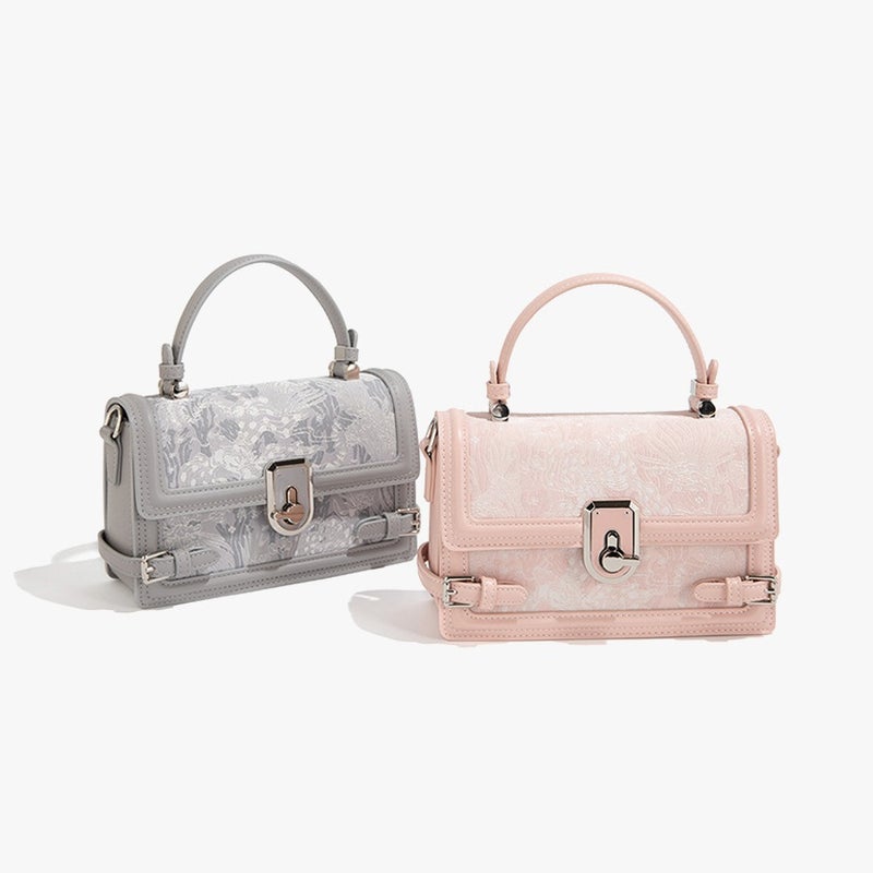 High-End Moonlight Treasure Box Bag Canvas Embroidered Commuter Small Square Bag Women'S Bag Chinese Style Embroidery - Image 2