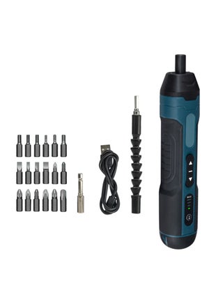 ALGONETO Mini Cordless Electric Screwdriver – USB Rechargeable, Lithium Battery, Portable Power Tool For Household Maintenance & Repairs