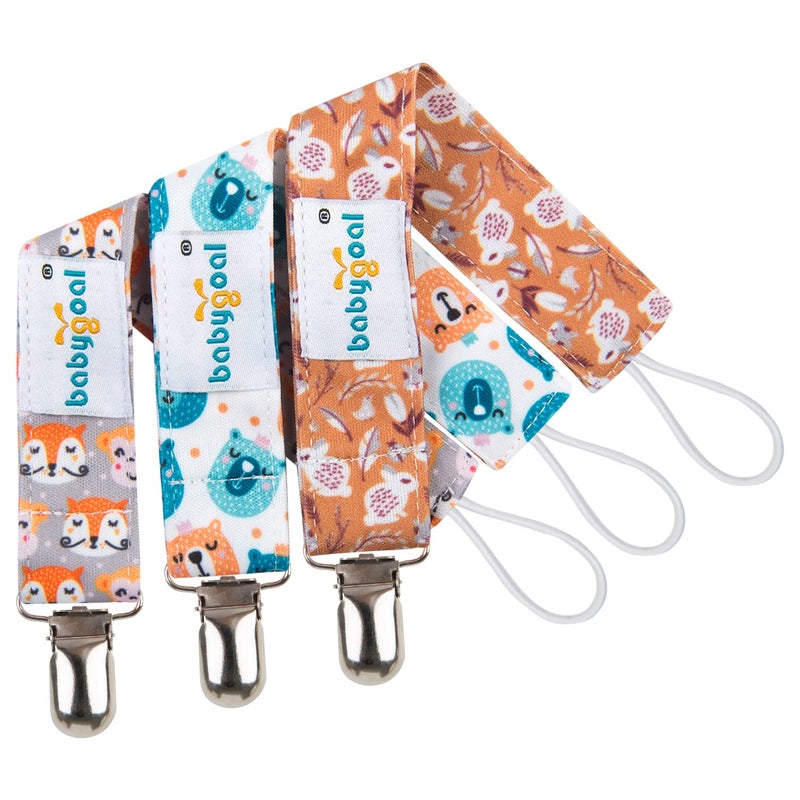 babygoal Baby Animal Pacifier Clips, 6 Pack Pacifier Holder for Boys and Girls Fits Most Pacifiers and Binkies 6MP18 - Image 5