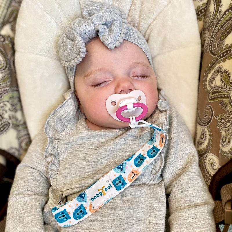 babygoal Baby Animal Pacifier Clips, 6 Pack Pacifier Holder for Boys and Girls Fits Most Pacifiers and Binkies 6MP18 - Image 4