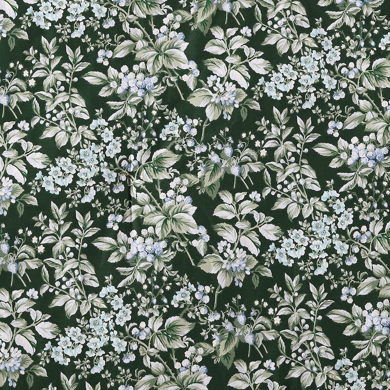 Laura Ashley- King Duvet Cover Set, Reversible Cotton Bedding Set, Includes Matching Sham(s) with Bonus Euro Sham(s) & Throw Pillow Covers (Bramble Floral Green, King) - Image 4