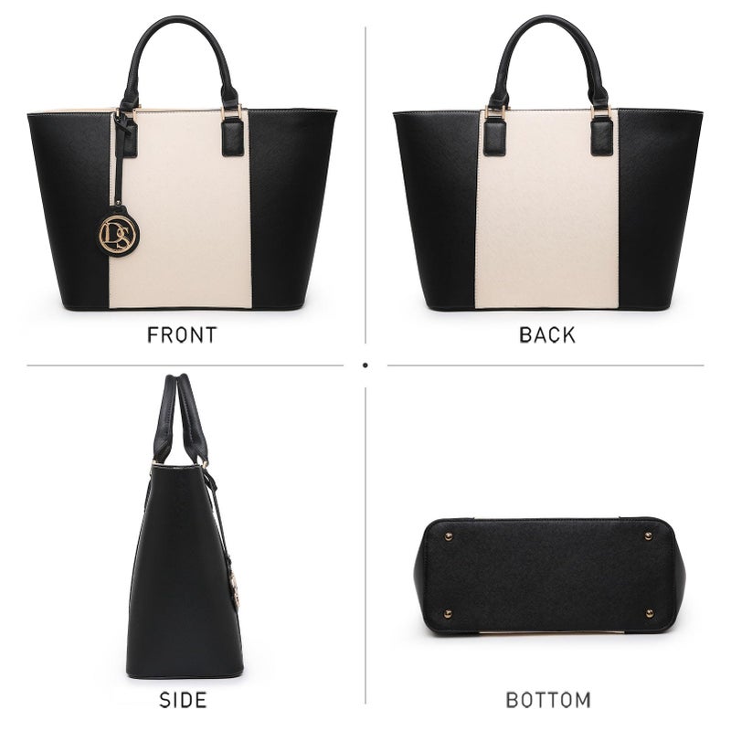 Dasein Tote Bag for Women Large Satchel Purse Handbag Shoulder Bag Work Bag Hobo Bag with Matching Wallet - Image 4