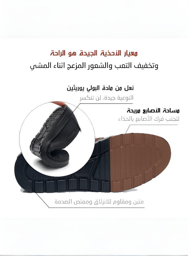 حذاء كاجوال رجالي محبوك بنعل ناعم - Image 3