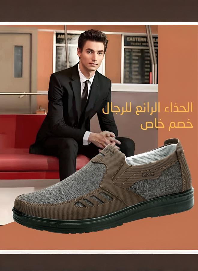 حذاء كاجوال رجالي محبوك بنعل ناعم - Image 5