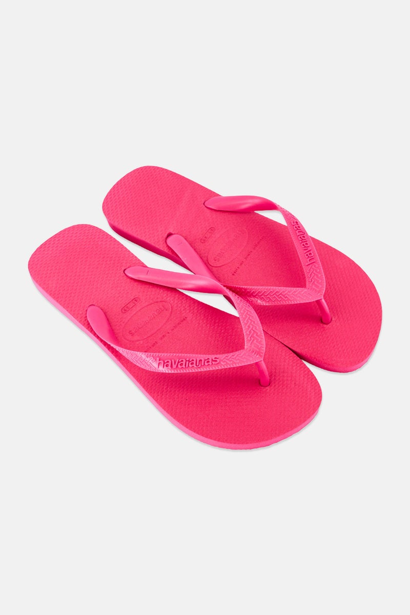 Havaianas Women Brand Logo Slip On Slippers, Electric Pink - Image 2