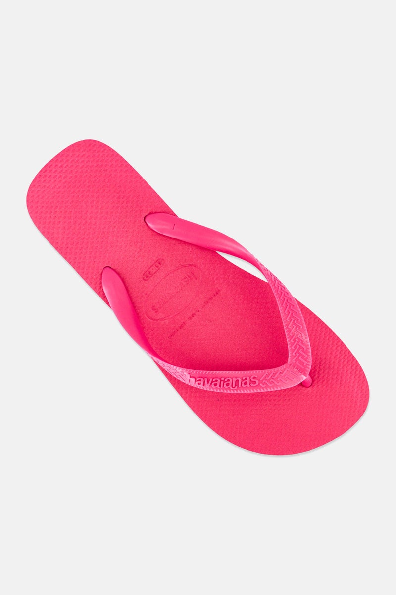 Havaianas Women Brand Logo Slip On Slippers, Electric Pink - Image 4