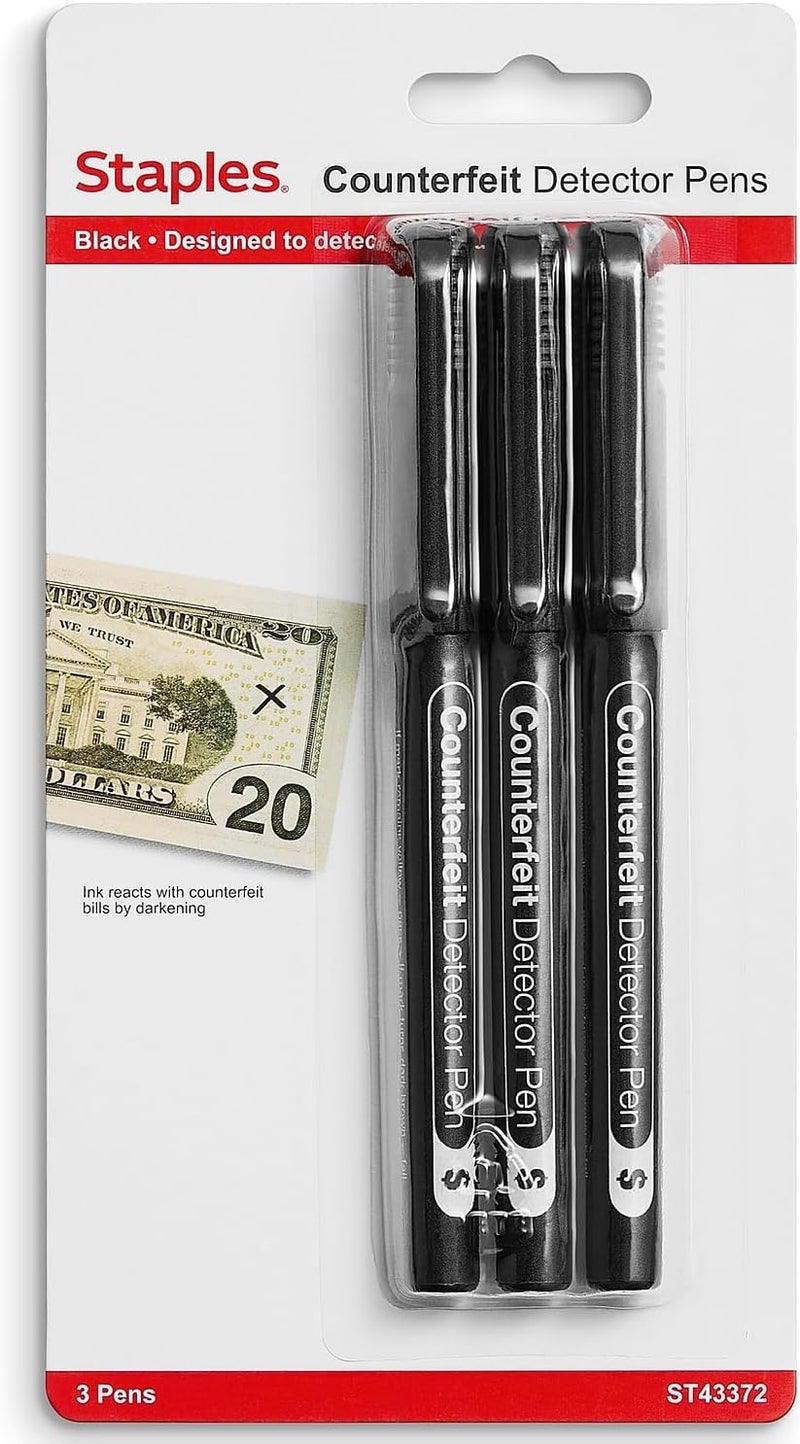 Staples Counterfeit Pens 3/Pack - Image 1