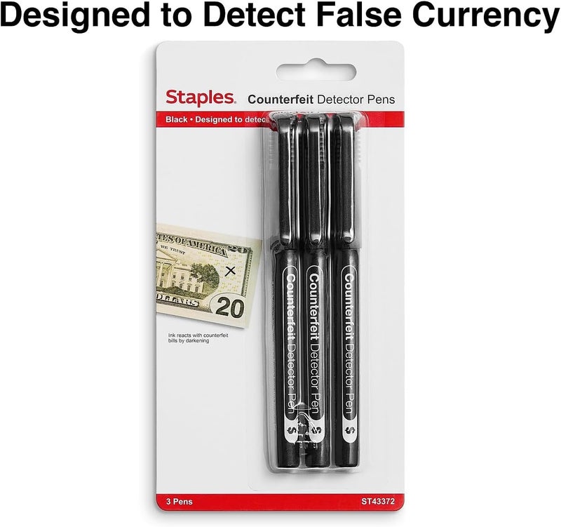 Staples Counterfeit Pens 3/Pack - Image 2