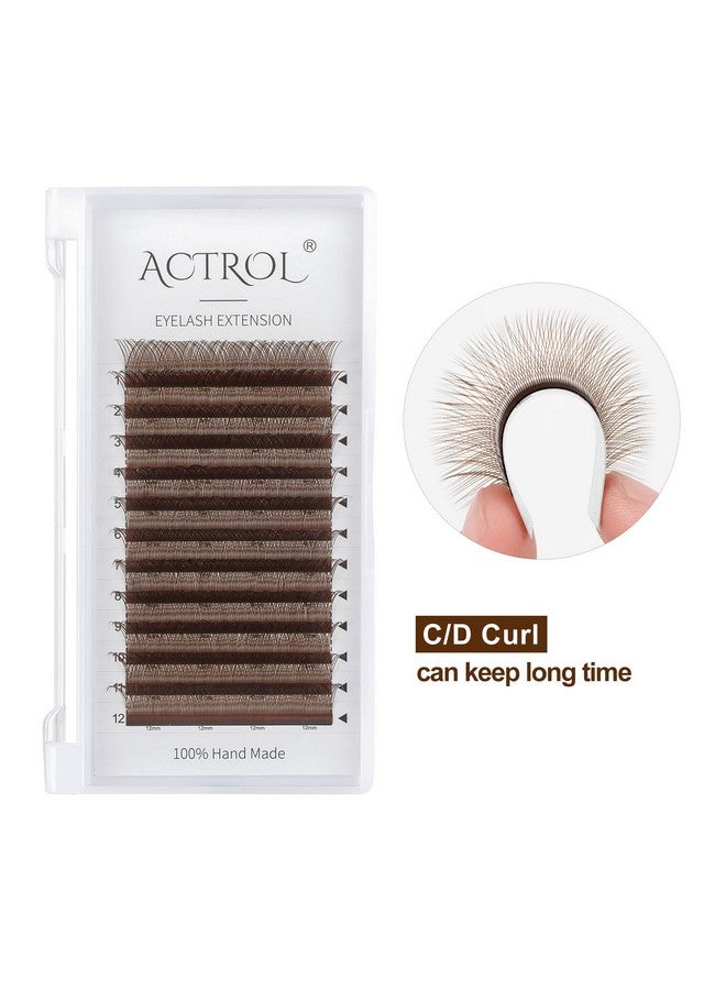 اكترول Yy رموش تمديد رموش بني D حليقة 0.07 مللي متر 11 مللي متر لاش حجم تمديد سهل المشجعين Y على شكل رموش ناعمة مسبقة الصنع - Image 3