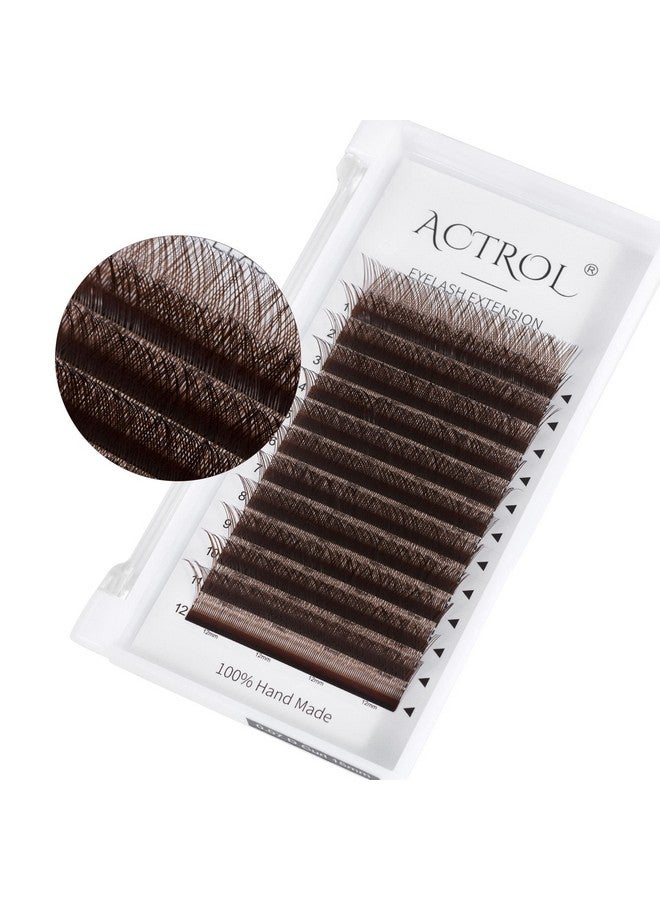 اكترول Yy رموش تمديد رموش بني D حليقة 0.07 مللي متر 11 مللي متر لاش حجم تمديد سهل المشجعين Y على شكل رموش ناعمة مسبقة الصنع - Image 2