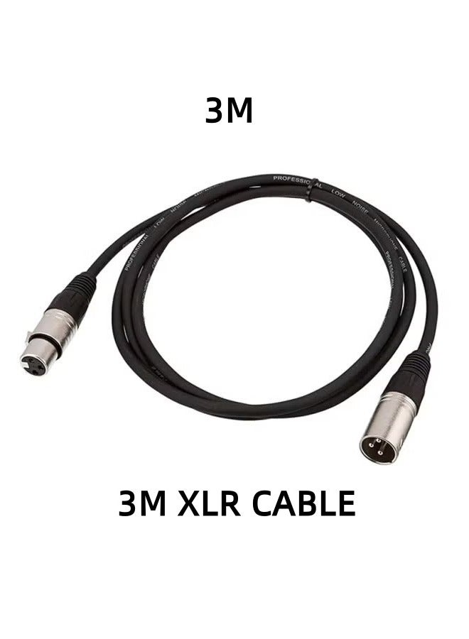 Mike Music 3M XLR Male to Female Microphone Cable – Balanced Audio Cable for Mixer, Speaker, Amplifier, or PA System – Durable Shielded Mic Lead – Mike Music  - Image 1
